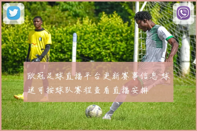 欧冠足球直播平台更新赛事信息 球迷可按球队赛程查看直播安排